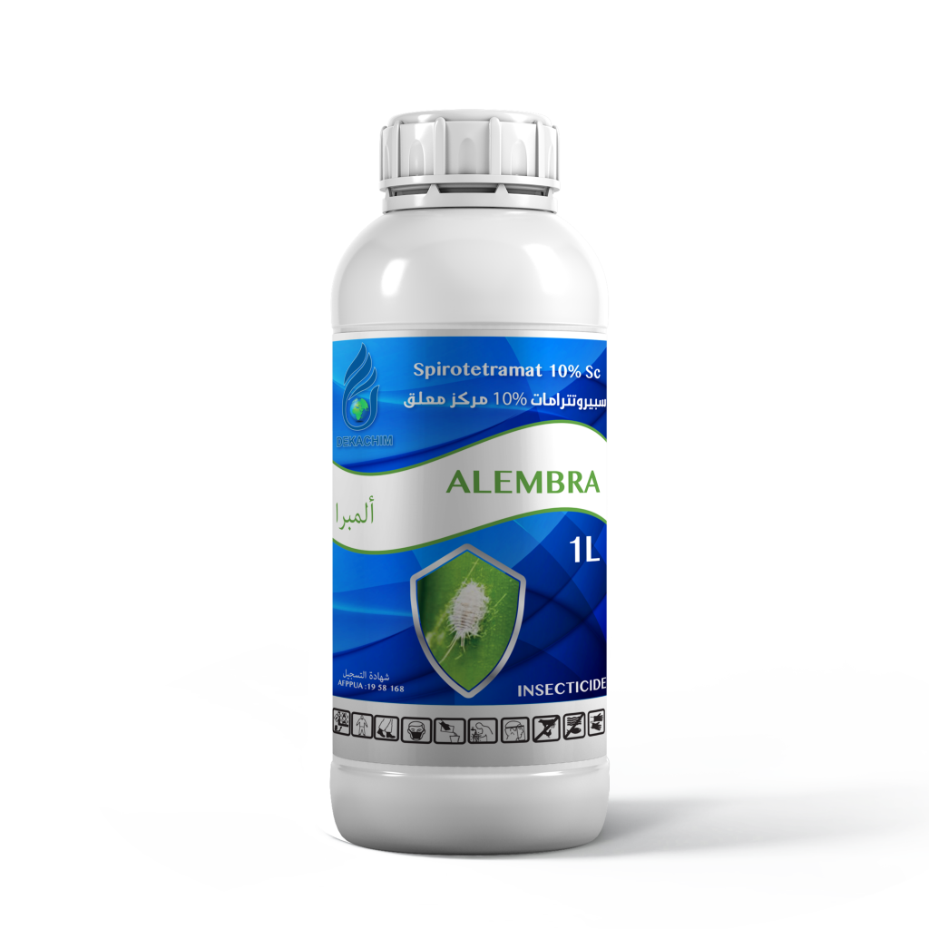Bouteille d'Alembra, acaricide pour la protection des cultures.